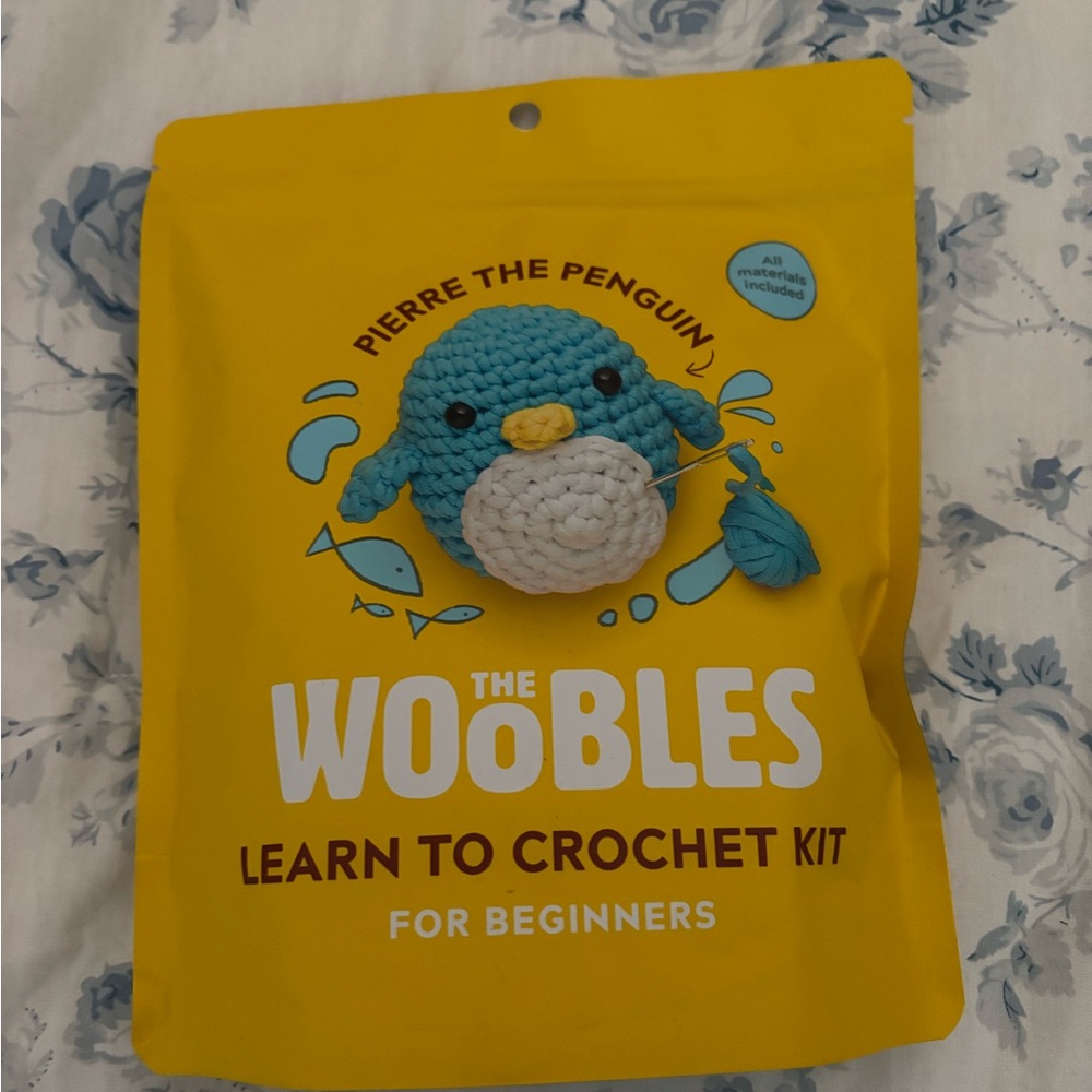 Crochet Kit - Blue and White Penguin